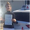 Sofie, after passing their driving test